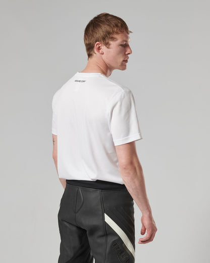 MTSS24100 - RAPID S/SLV TEE WHITE-L - Genuine Triumph Motorcycle Product