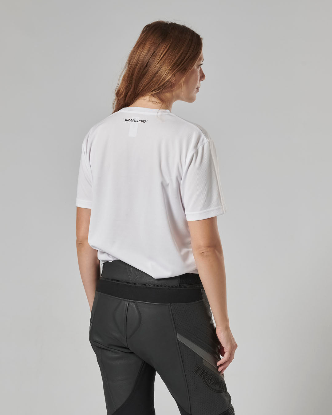 MTSS24100 - RAPID S/SLV TEE WHITE-L - Genuine Triumph Motorcycle Product