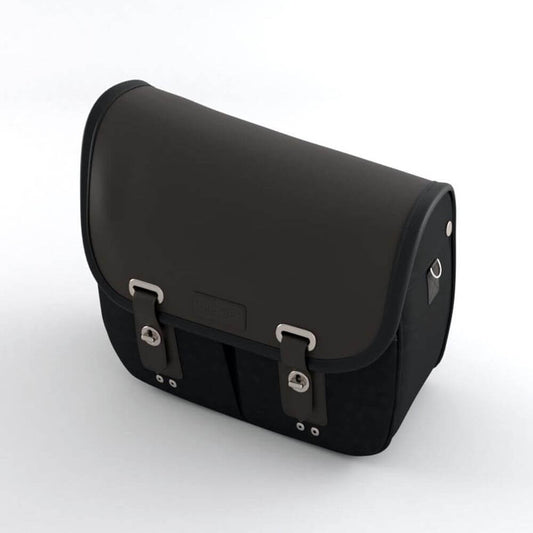 BOBBER BLACK Pannier Waxed Cotton Black LH - Triumph Motorcycles at Grange Motors Accessory Shop