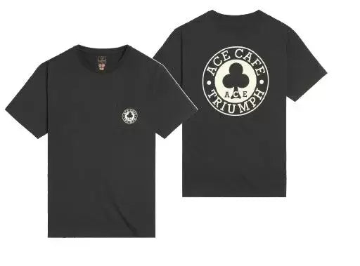 MTSS23803 - ACE POCKET TEE BLACK -L - Genuine Triumph Motorcycle Product