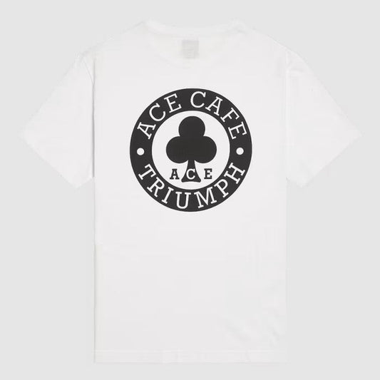 MTSS23802 - ACE POCKET TEE WHITE -L - Genuine Triumph Motorcycle Product