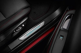 Jaguar E-PACE Sill Treadplates - Illuminated, Ebony, Pre 21MY