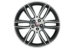 Jaguar F-TYPE 20" Style 6003, Diamond Turned with Dark Grey contrast, rear