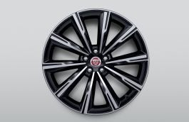 Jaguar F-TYPE 20" Style 1066, Diamond Turned with Gloss Black contrast, front