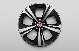 Jaguar E-PACE 18" Style 5118, Diamond Turned with Satin Black contrast