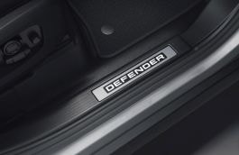 Land Rover Defender - Ebony, Illuminated Sill Treadplate - 110, 130, Left Side