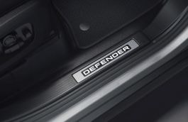 Land Rover Defender - Ebony, Illuminated Sill Treadplate - 110, 130, Right Side