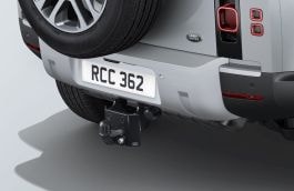 Land Rover Defender - Primed Tow Eye Cover - Electrically Deployable Tow Bar and Detachable Tow Bar