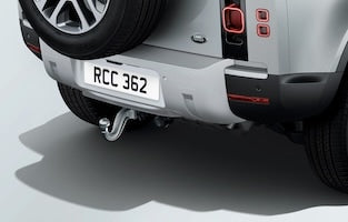 Land Rover Defender - Detachable Tow Bar Kit - 130, Air Suspension, Primed Tow Eye Cover