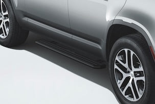 Land Rover Defender - Deployable Side Steps Kit - 130, for vehicles with Retailer Fitted Towing