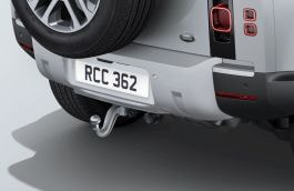 Land Rover Defender - Detachable Tow Bar Kit - Air Suspension, Satin Starlight Tow Eye Cover, Pre 23MY