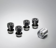Land Rover Defender - Black Locking Wheel Nut Set