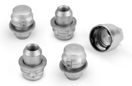 Discovery - Locking Wheel Nuts - Silver finish
