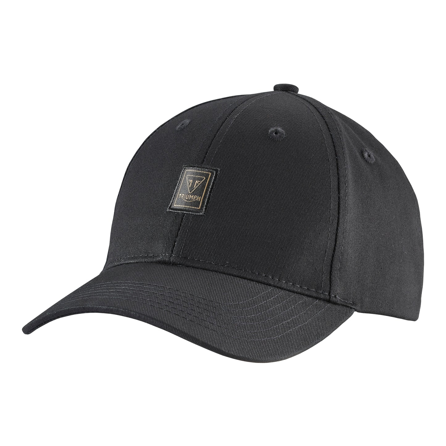 Charles Badge Baseball Cap in Black