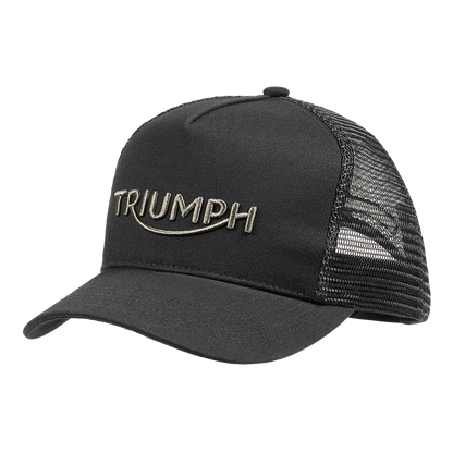 Whysall Trucker Cap in Black and Gunmetal