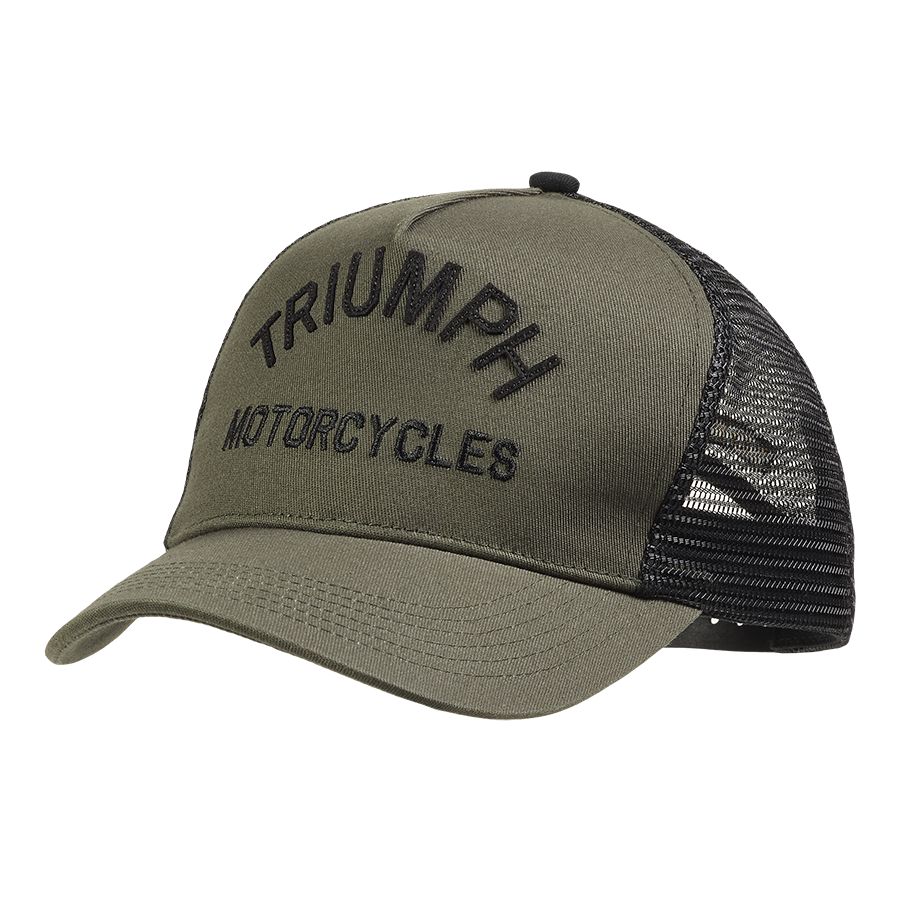 Coast Trucker Cap in Khaki and Black