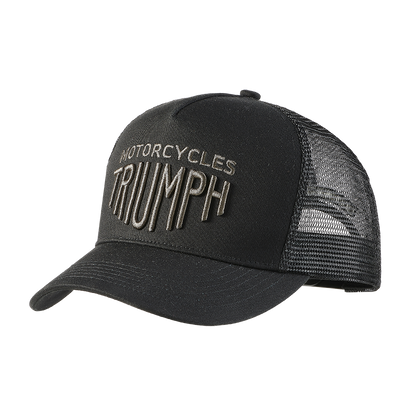 Ellis Trucker Cap in Black and Black - SS23