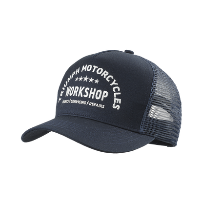 MCAS24302 - WORKSHOP CAP - NAVY/BONE - Genuine Triumph Motorcycle Product