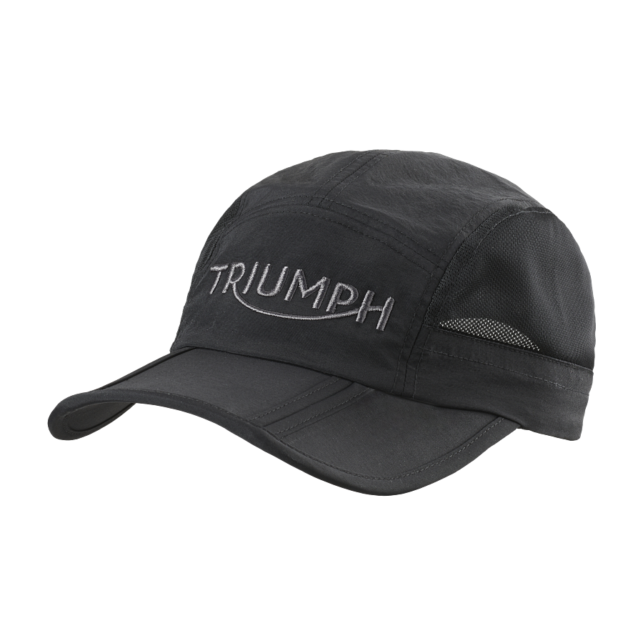MCAS24307 - FOLDABLE CAP-BLACK - Genuine Triumph Motorcycle Product