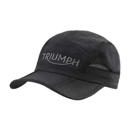 MCAS24307 - FOLDABLE CAP-BLACK - Genuine Triumph Motorcycle Product