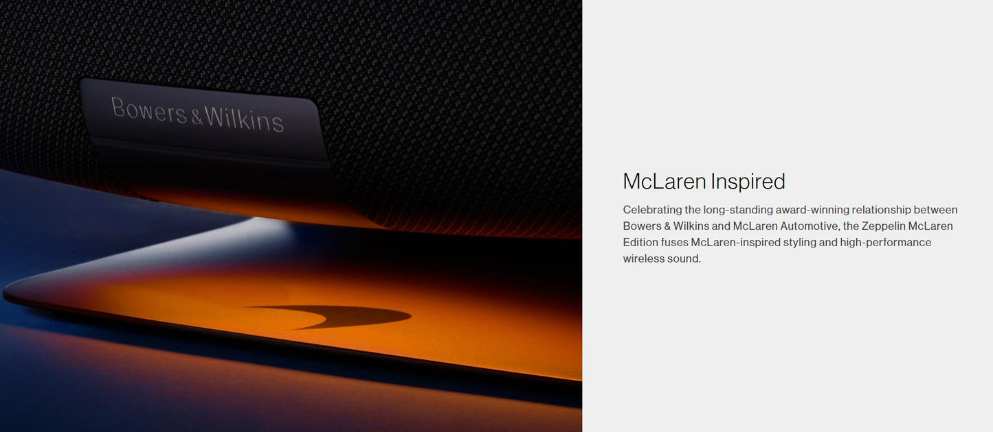Bowers & Wilkins Zeppelin McLaren Edition wireless speaker