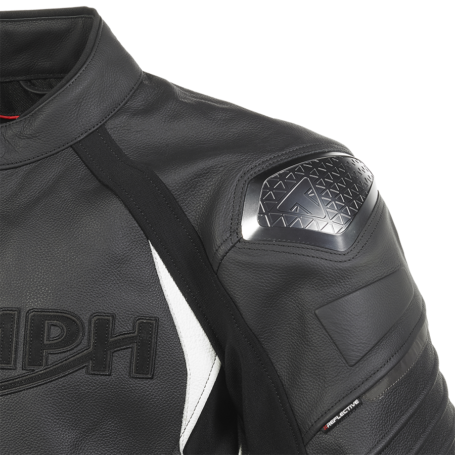 Triple Leather Jacket in Black - SS23