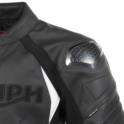 Triple Leather Jacket in Black - SS23