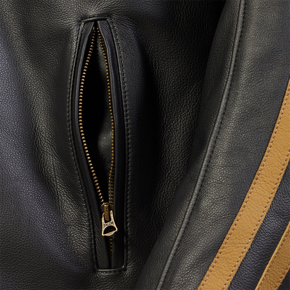 Braddan Sport Jacket in Black and Gold - SS23