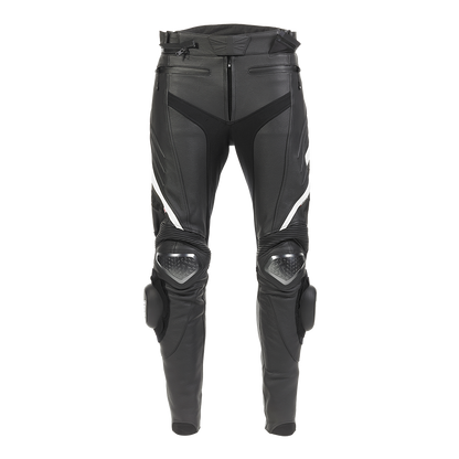 Triple Leather Jeans in Black - SS23