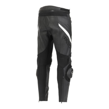 Triple Leather Jeans in Black - SS23