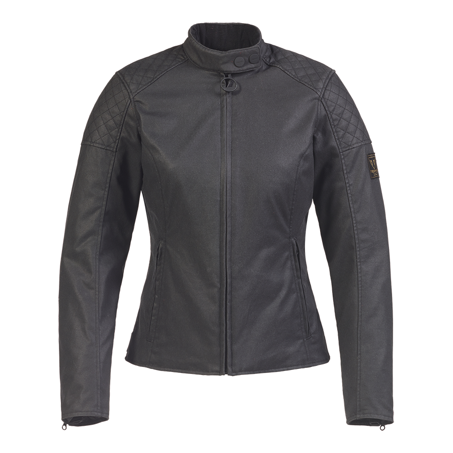 Braddan Womens Wax Jacket in Black - SS23