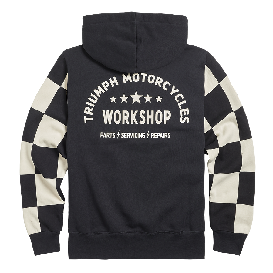 Haytham Checkerboard Hoodie in Black and White - SS23