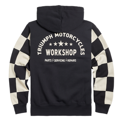 Haytham Checkerboard Hoodie in Black and White - SS23