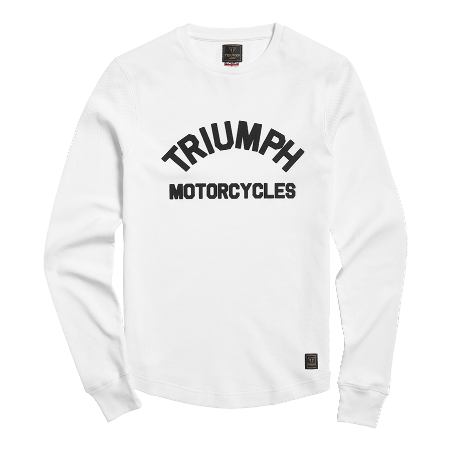 Swain Womens Long Sleeved Waffle in White