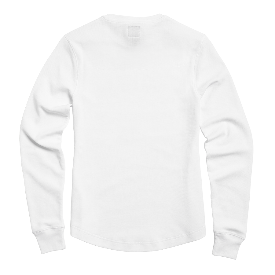 Swain Womens Long Sleeved Waffle in White