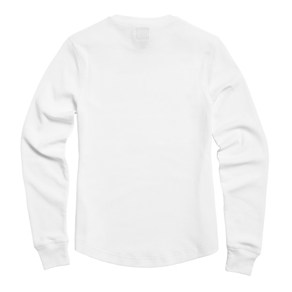 Swain Womens Long Sleeved Waffle in White