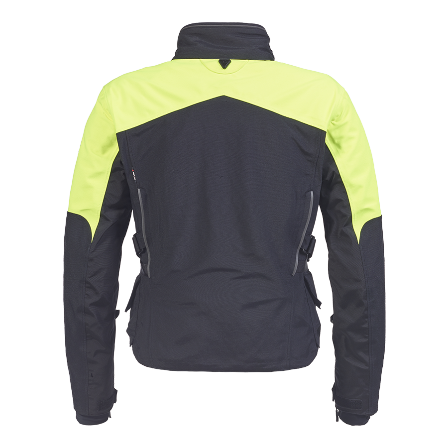 Tourer Bright Jacket in Black and Fluoro - SS23