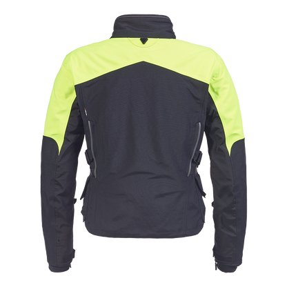 Tourer Bright Jacket in Black and Fluoro - SS23