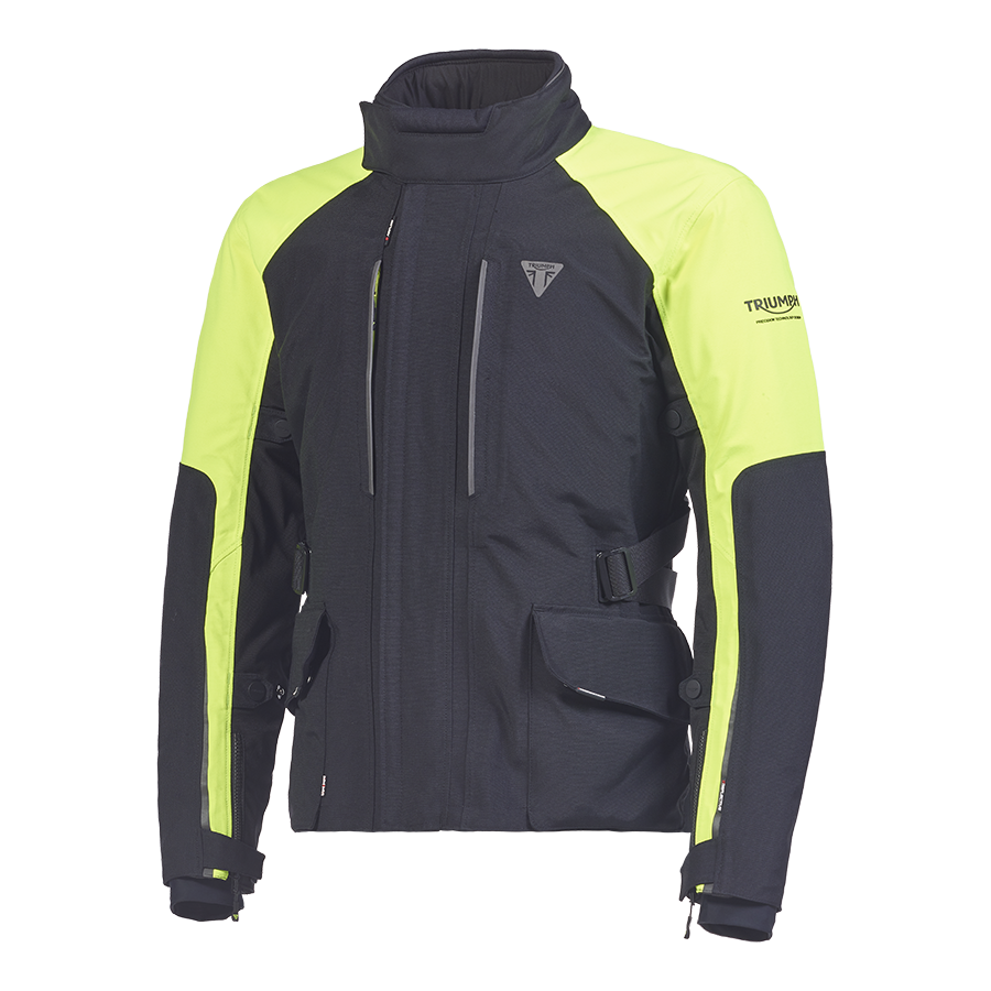 Tourer Bright Jacket in Black and Fluoro - SS23