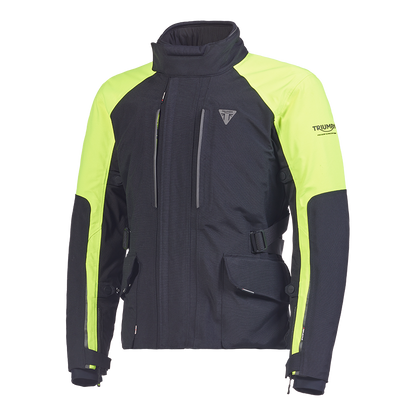 Tourer Bright Jacket in Black and Fluoro - SS23