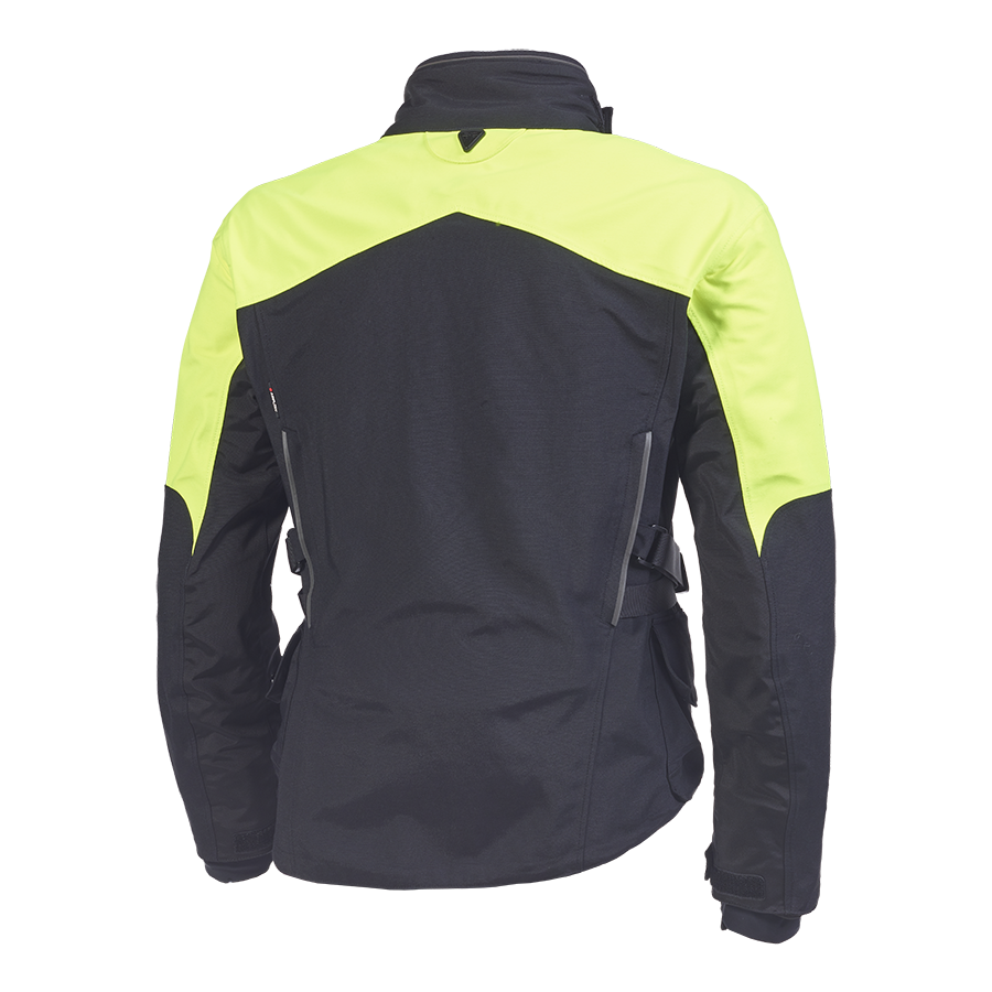 Tourer Bright Jacket in Black and Fluoro - SS23