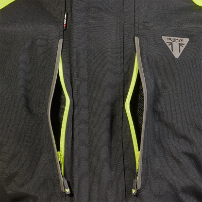 Tourer Bright Jacket in Black and Fluoro - SS23