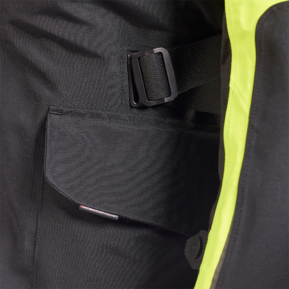 Tourer Bright Jacket in Black and Fluoro - SS23