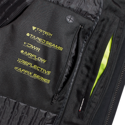 Tourer Bright Jacket in Black and Fluoro - SS23