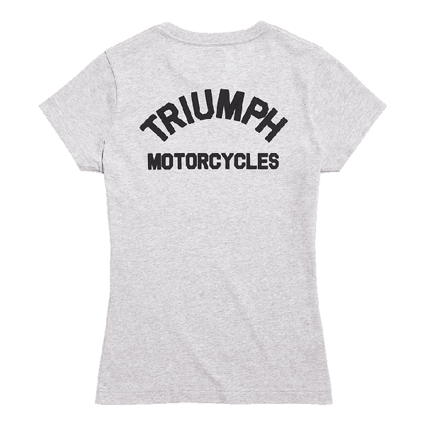SYDNEY LADIES GREY/BLACK TEE - Triumph Motorcycles