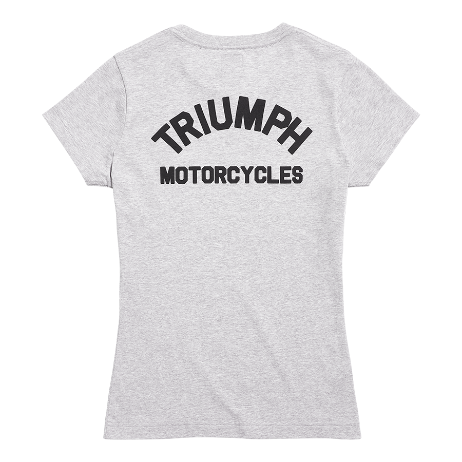 Sydney Womens Pocket Tee in Grey