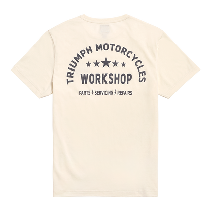 Workshop Crew Neck Tee in Bone - black friday