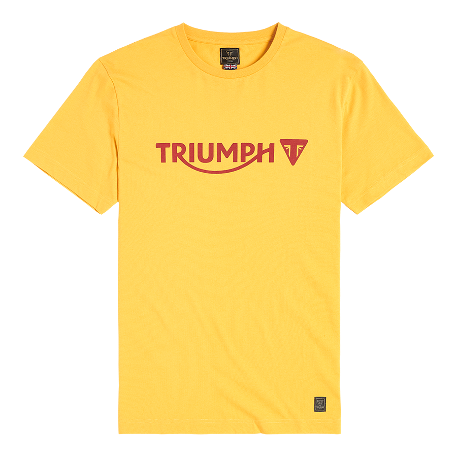 Cartmel Printed Logo Tee in Gold - SS23