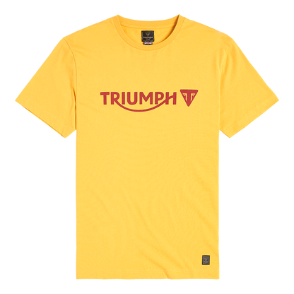 Cartmel Printed Logo Tee in Gold - SS23