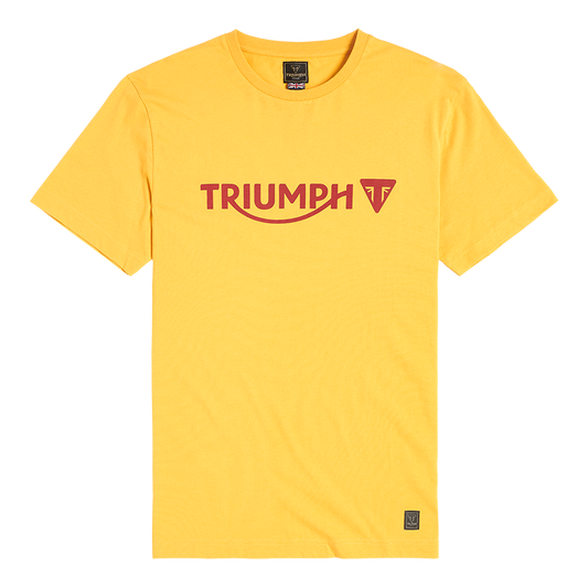 Cartmel Printed Logo Tee in Gold - SS23